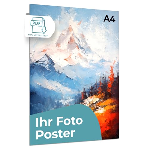 Cimpress Individuell bedruckbares Poster vertikale Wandkunst mit Foto und Text Personalisierbares Design in Größe A4 (21 x 29.7 cm) Für Zuhause Büro oder als Geschenk