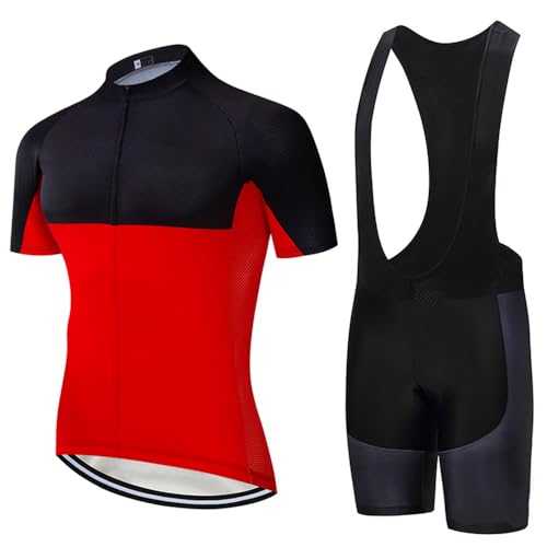 KINTPP Ropa Ciclismo Verano Equipaciones Ciclismo Hombre Respirable Traje Ciclismo Hombre Culote y Maillot Bicicleta para Ropa Ciclista MTB