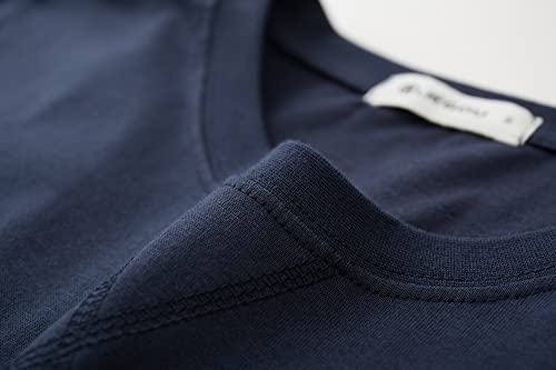 Image of KLIEGOU Men's 100% Cotton Longline T-Shirt, Pre-Shrunk Soft