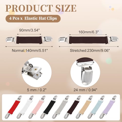 Attaches élastiques uxcell anti-chute pour châle pull écharpe et robes
