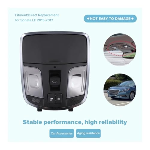 Panel de interruptores de techo corredizo Hyundai Sonata LF 2017 luz 4
