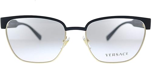 Miniatura 2 de Versace VE 1264 1436_5 - Gafas ovaladas de metal negro mate, 2.126 in, negro, dorado (Matte black gold)