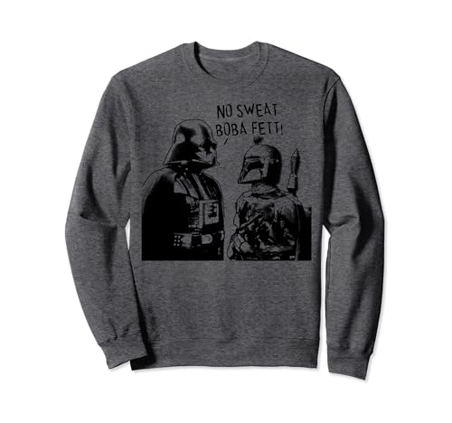 Sweatshirt Star Wars Boba Fett sans capuche en coton confortable pour homme