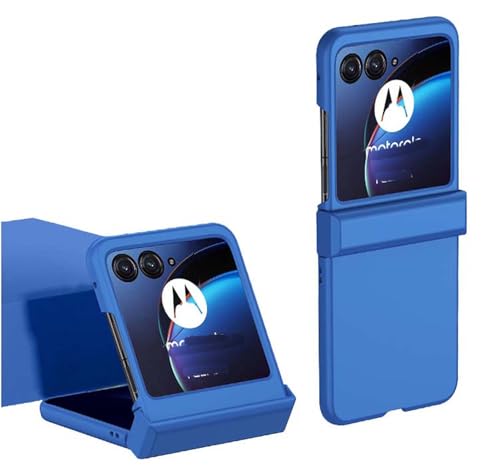 DAMONDY Case for Motorola Razr 2025 (Not Razr Plus),Moto Razr 2024 Phone Case with Hinge Protection,Thin Premium Hard Plastic Matte Finish Anti-Scratch Cover Cases for Moto Razr 2024/2025 -Deep Blue