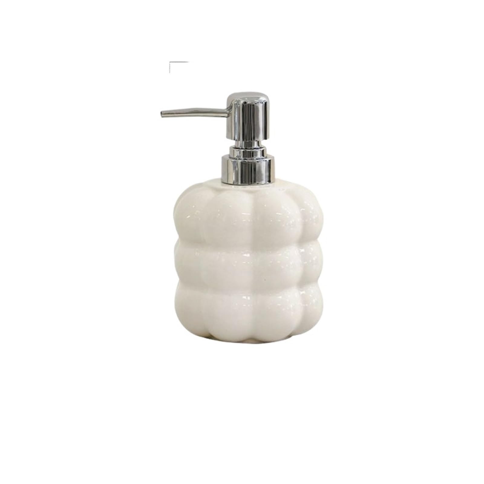 Ceramic Soap Dispenser 400ml Dispensers Ceramics Liquid Soap Bathroom Shampoo Dispenser for Accessories(Milk white)