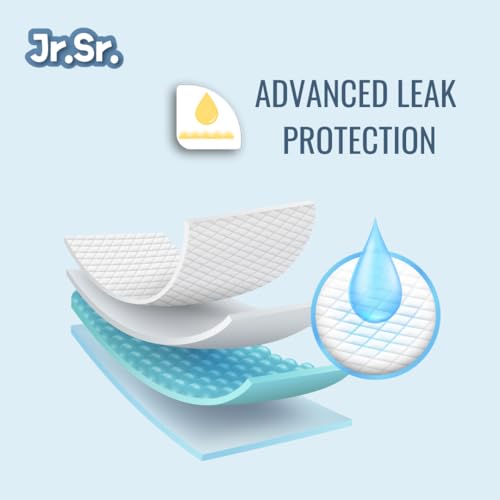 Jr. Sr. Baby Diaper Pants with Advanced Leak Protection | Soft & Comfortable| Medium | 7-12 Kg | 72 Counts | Pack of 1 - Image 5
