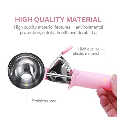 Ice Cream Scoop, Cookie Fruit Scoop With Comfort Grip Handle, Stainless Steel Ice Cream Scoop With Trigger Lever(8.46 Inch) #TOP1