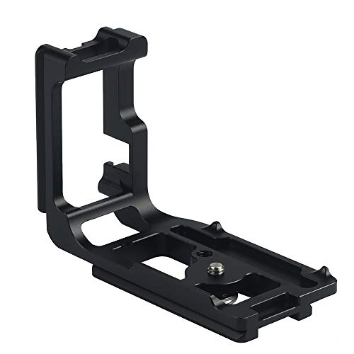 Soporte en L rápido para Canon 5D3 que cambia de vertical a horizontal sin mover el eje