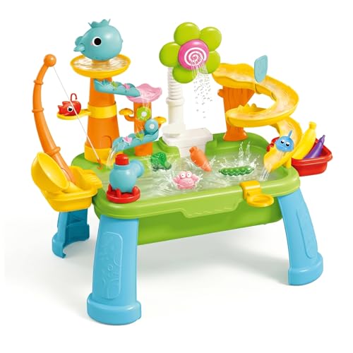 Table de sable et d'eau pour jouer dans le jardin en été