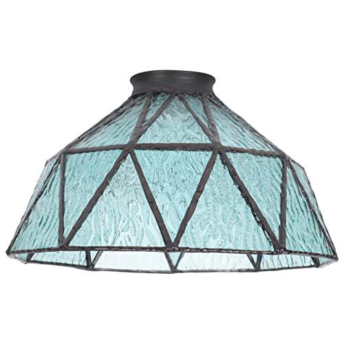 Abat-jour de rechange en verre teinté pour lampe de plafond - Style baroque - Style vintage - Pour décoration d'intérieur