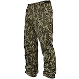 Mossy Oak Cotton Mill 2.0 Camo Hunting Pants for Men Camouflage Clothes, Large, Original Bottomland