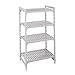 Cambro Cba184884V5580 Camshelving Basics Add On Unit 5V 18X48X84 Brushed Graphite 1 Each