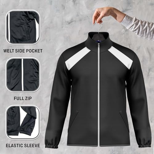 Brushed Tricot Mens Sports Jacket – Full Zip Jacket2