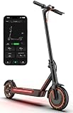 Electric Scooter for Adults, 550W Peak Motor & 19-Mile Range, 360° Lighting, Foldable E-Scooter with App Control