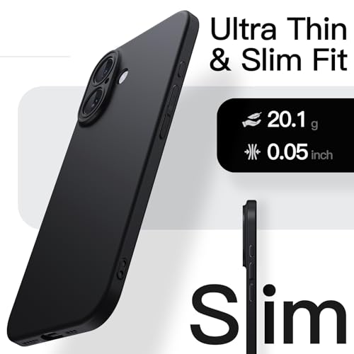 Image of JETech Slim Case for iPhone 16, Black