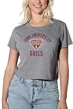 Iona College Official Gaels Logo Women's Crop Top, Athletic Heather, L