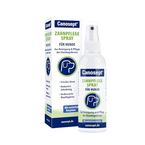 Canosept Zahnpflegespray für Hunde 100ml - Zahnsteinentferner Hund - Dentalspray für Hunde Zahnstein...
