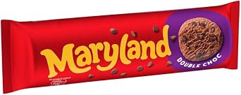 Cookies Bundle with Maryland Cookies Double Chocolate 200g - 6 Pack | Chocolate Flavoured Cookies with Chocolate Chips, Suitable For Vegetarians.