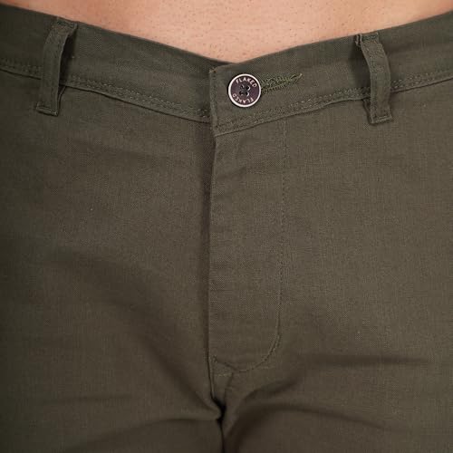 Image of Men's Regular Fit Linen Trousers | Slim Fit Lightweight Casual Pants | Stylish Dress Pants for Office or Travel | Premium Luxury Linen Trouser Pant with Breathable Comfort