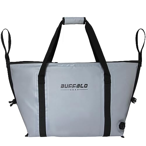 Buffalo Gear 45QT Insulated Fish Cooler Bag Grey