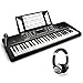 Alesis Melody 54 - Clavier électronique Portable 54 Touches, 300 Sons et 300 Rythmes intégrés, 40 morceaux de démonstration & Numark – Casque Professionnel pour DJ Ultra-Portable avec Câble de 1,8 m