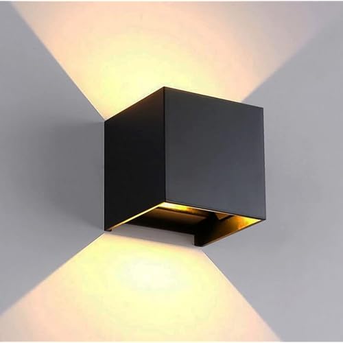 IWITHYOU Modern Wall Sconce LED Aluminum Waterproof Wall Lamp, Outdoor Wall Light 6W Outdoor 2LEDS for Living Room Bedroom Hallway Corridor Stair Outdoor Wall
