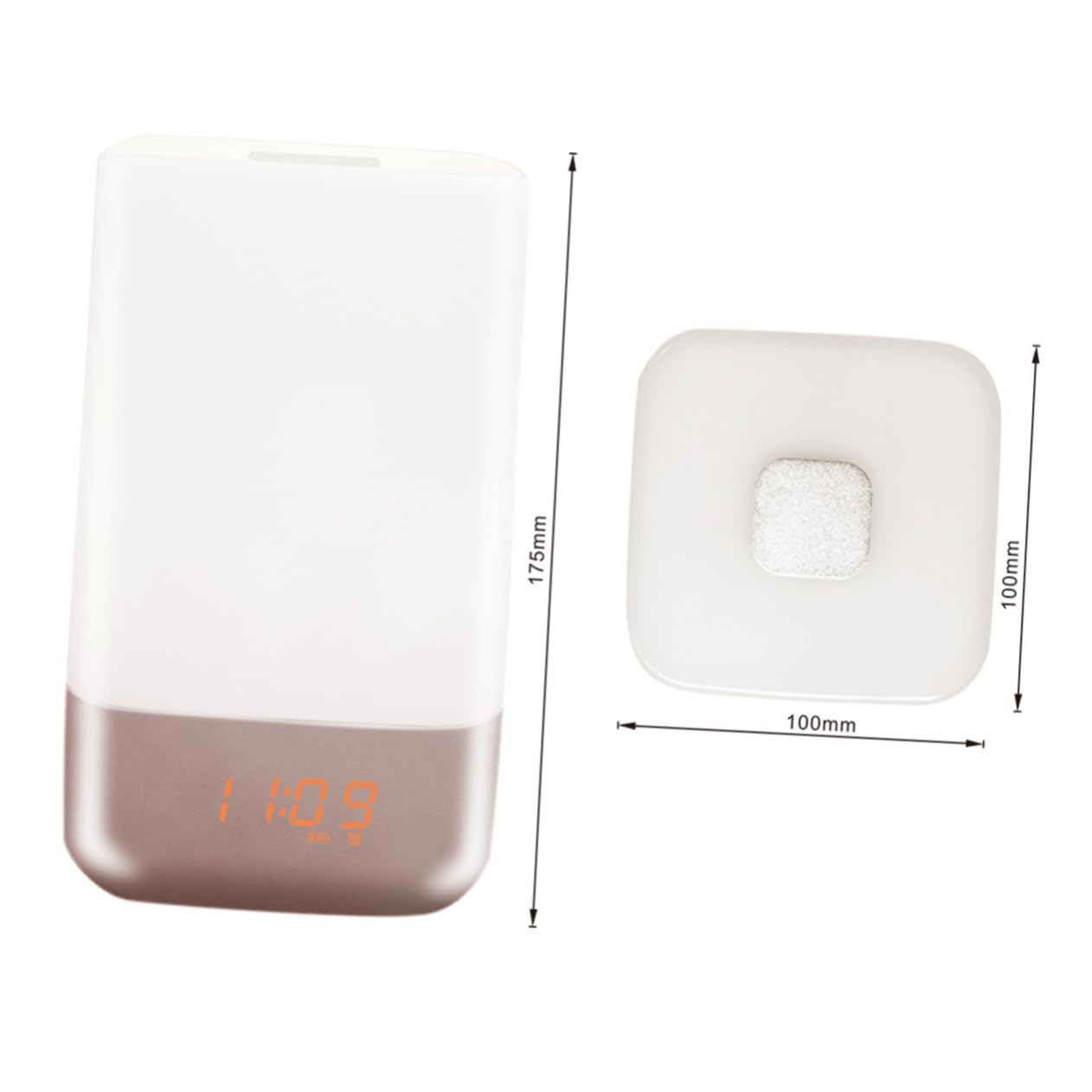 PRETYZOOM Sveglia Luce Alba LED con Simulazione Alba, Lampada da Comodino | 3 Livelli di Luminosità, Abs e Pc, per Camera da Letto, Rgb Cambia Colore