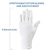 24 pcs (12 Pairs)White Cotton Gloves for Dry Hands, SPA Gloves Inspection Gloves Coin/Jewelry.