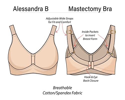 Mastectomy Bra with Pockets Based on Cup Sizes3
