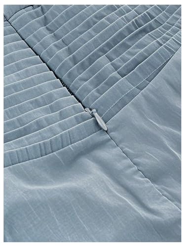 Image of Floerns Women's Summer Mini Dress Sleeveless Halter Backless Ruched Date Night Layered A Line Dresses