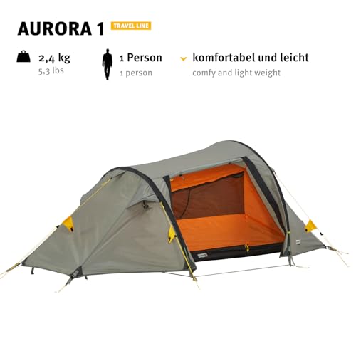 Wechsel Trekkingzelt Aurora für 1 Person Ideal für Camping und Outdoor