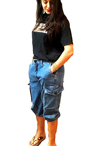 Jack David /926 / Wax Jean Ladies Womens Stretch Solid Casual Skinny Utility Cargo Pants G11