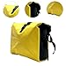 Menolana Waterproof Bike Pannier Bicycles Rear Rack Bag,PVC Saddle Bag for Commute,Commuting, Grocery Mountain Road Bike Accessories, Yellow