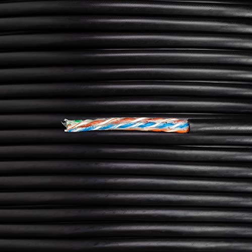Cable Ethernet NavePoint CAT5e Exterior 305m UTP Negro miniatura 4