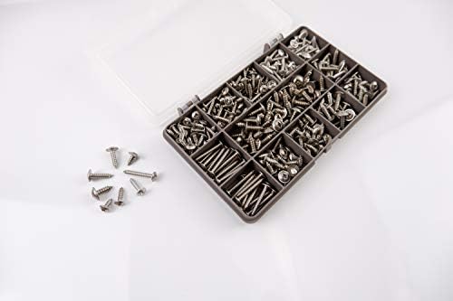 Box of 320 Assorted Flange Pozi Pan Self Tapping Screws. A2-70 Stainless Steel NUTS"N BOLTS®