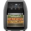 CHEFMAN 5 in 1 Air Fryer Oven with Rotisserie, 10L 1800W, 17 Presets Air Fry, Dehydrator, Roast, Bake, Family Size Large Air Fryer with Auto Shutoff and View Window, Black