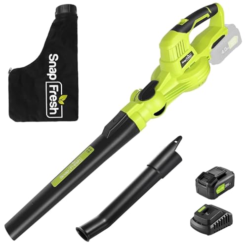 SnapFresh Cordless Blower & Vacuum - 2 in 1 Electric Blower