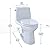 TOTO MS854114ELG#01 Eco Ultramax ADA Elongated One-Piece Toilet with Sanagloss, Cotton White, 16.62" x 28.18" x 29.12"