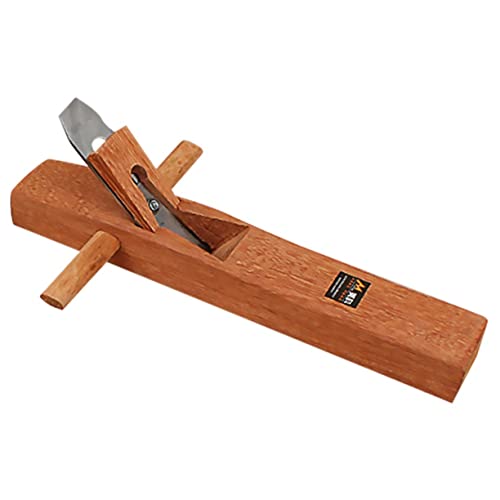 DECOMELODY Pialla Manuale Per Legno 400mm in Legno e Acciaio Design Ergonomico Per Falegnameria e Lavori Di Pulizia Materiali