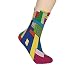 Produktbild Art Soft Mid Calf Length Socks,Vivid Geometric Shapes Construct in Mondrianesque Manner Cubic Artwork Squares Lines Decorative Socks for Men Women