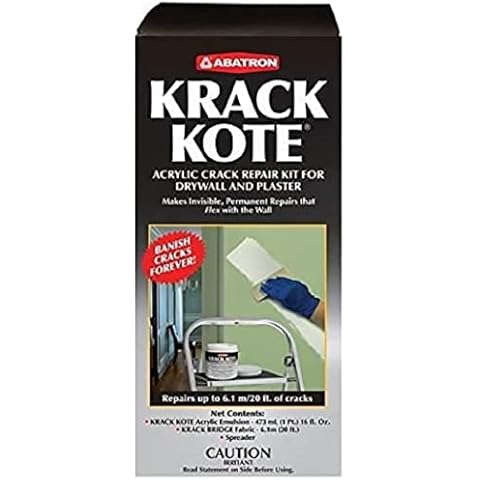 Abatron Krack Kote - Drywall and Plaster Repair Kit with Acrylic Emulsion and Polyester Mesh - Drywall Patch Kit for Cracks in Indoor Surfaces Cover