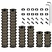 Gotical Combo of 5 Slots & 7 Slots Rail Picatinny Rail Section Adapter Super Value Pack with Set of ScrewsPicatinny Accessory Rail (TAN/FDE - Each Rail 2 PCS)