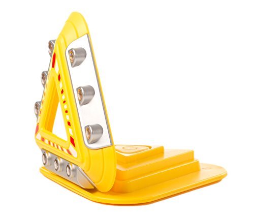 Flashing Emergency Triangle - Roadside Hazard Lights - LED Warning Lights w/Magnetic Base