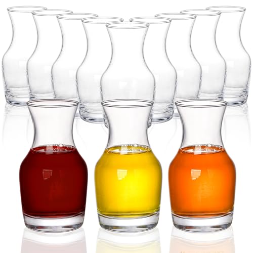 Image of 12 Pack Wine Carafe Glass, 6 Oz Single Serving Mini Decanters