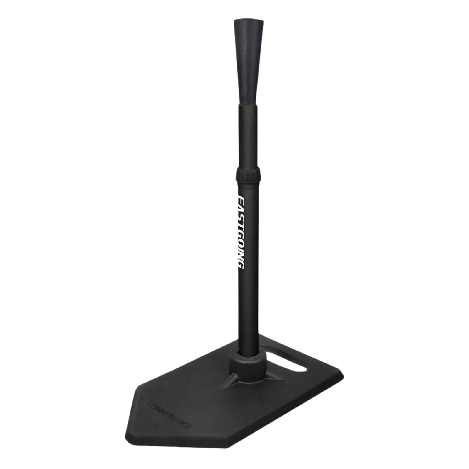 Baseball Schlagständer, Höhenverstellbar von 81 cm, Vielseitiger T Ständer mit Gummifuß für Alle Altersgruppen Und Spielstärken, Leicht, Schwarz