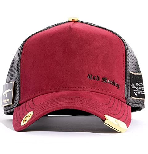 Red Monkey Designs womens Red Monkey Blown Away Rm1419 Limited Edition Fashion Unisex Mesh Trucker Snapback Hat Cap | 3 Colors Baseball Cap (pack of 1)