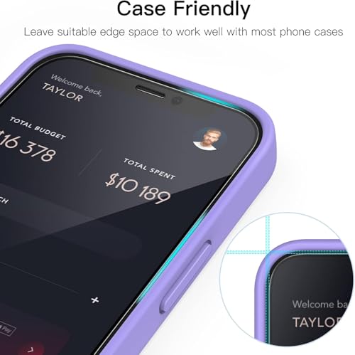 Image of IQShield Screen Protector Tempered Glass Guard for iPhone 12 Mini - 9H Hardness, HD Clear, Case Friendly [1 Pack]