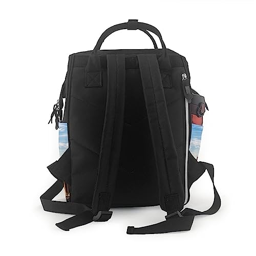 Sac à dos à langer multifonction grande capacité avec compartiments de rangement - 3