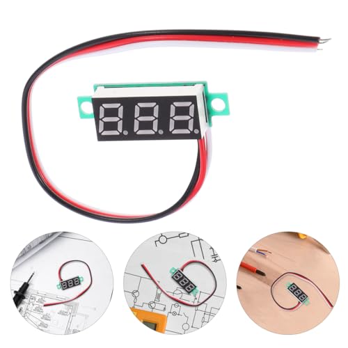 OSALADI Amperemeter DC4-30V 0-10A aktuelle Anzeigetafel Meter LED-Digital-Amperemeter-Board-Modul Mini Plattentisch