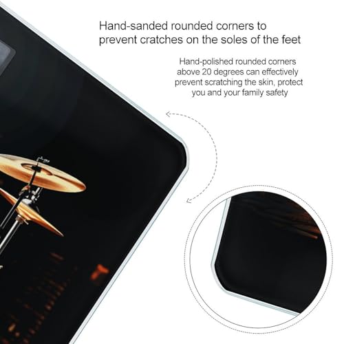 Báscula Digital de Vidrio Templado Drummer para Baño miniatura 4